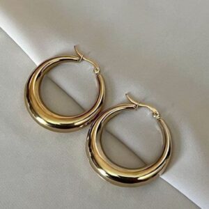 Classic Gold-Plated Hoop Earrings